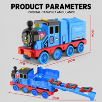 Jouet de train pour enfants en gros avec lumières, musique, voiture à catapulte, véhicule en plastique, jouet éducatif, cadeau pour enfants