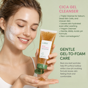 Nettoyant Visage Hydratant Apaisant à la Centella Asiatica Naturelle, Purifiant les Pores, Réduit les Rougeurs, Non Irritant, Gel Nettoyant à la Centella - Product Image 6