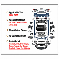 Kit de conversion avant-arrière Sport Style M760 pour BMW Série 7 G11 G12 2016-2018 vers 2019-2022, mise à niveau directe avec feux
