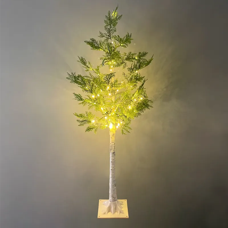 Newish-Árbol de luz led para jardín, decoración interior y exterior de último estilo, con 85 luces blancas cálidas