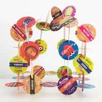 Carte de tir PP, cadeau promotionnel, tazo en plastique bricolage pour enfants de nourriture de serpent