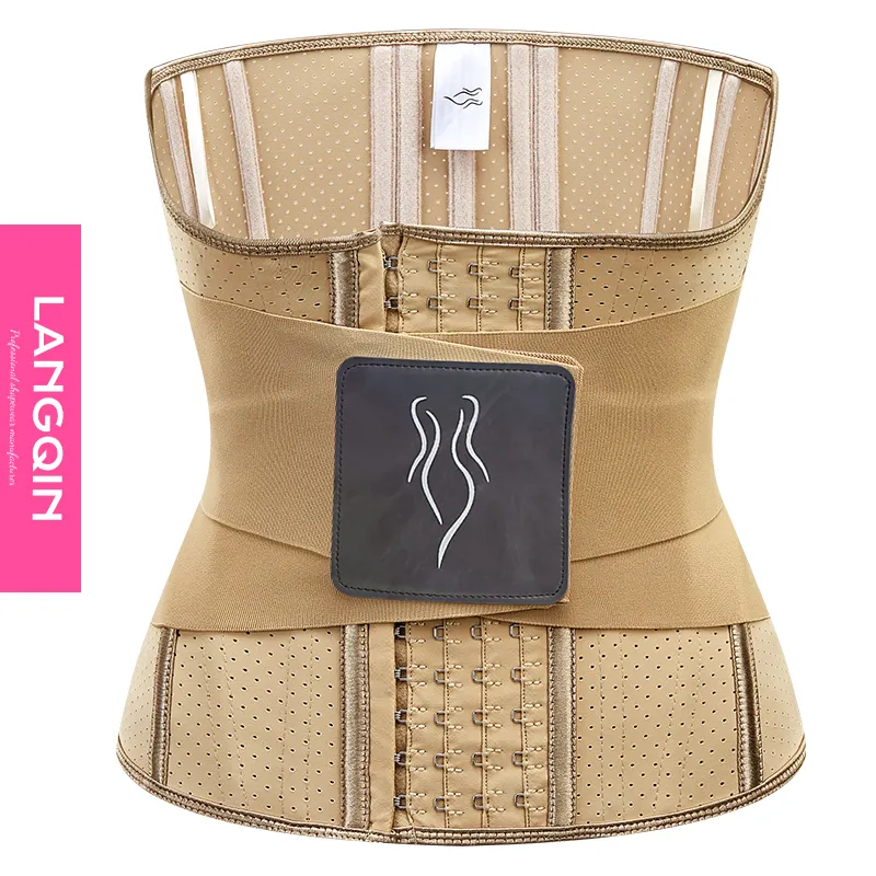 Nâng cao và kéo dài Latex Corset phụ nữ Latex thể thao corset eo huấn luyện viên Shaper nhãn hiệu riêng chấp nhận được mồ hôi vành đai