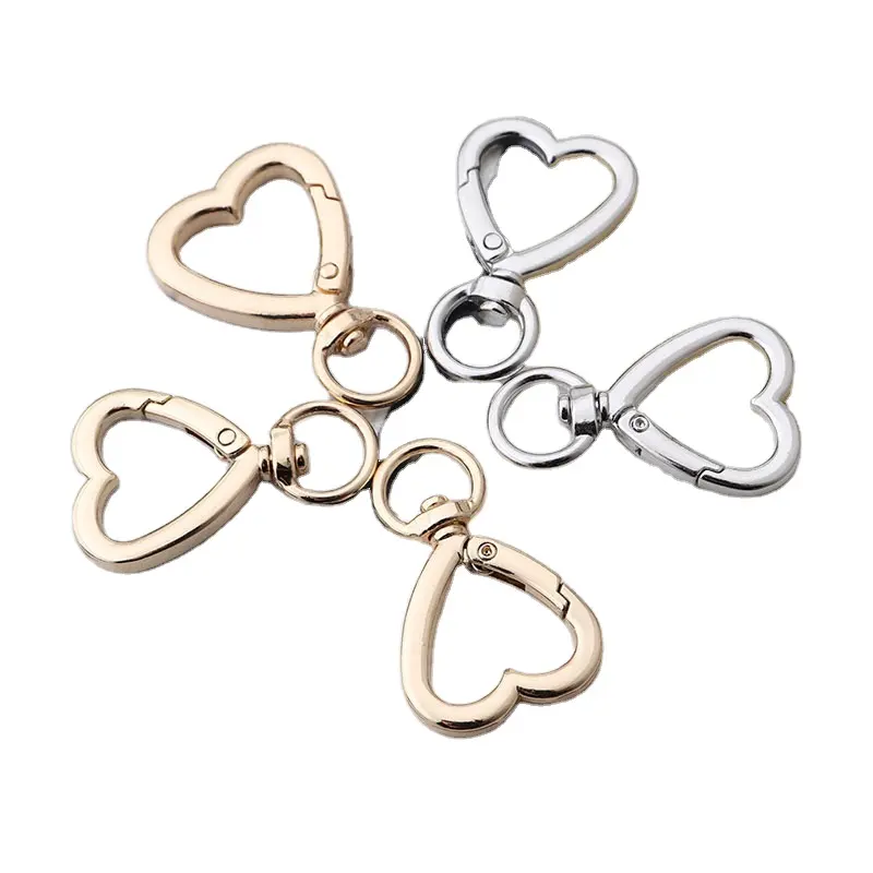 Wholesale jewelry heart-shaped love keychain lobster clasp