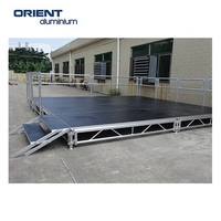 Estructura de armazón de aluminio para escenario, estructura portátil barata