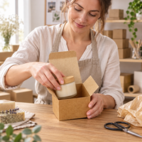 Boîte en carton pliable personnalisée, boîte en papier écologique, emballage en kraft pour cosmétiques, cadeaux, aliments, vente au détail, vente en gros, fournisseurs OEM