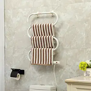 new design wholesale towel warmer supplier wall mounted drying rack electric towel rail