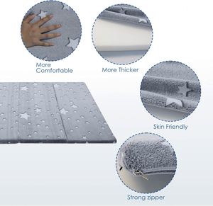 Glow in the Dark Versatility and Comfort Soft Plush <b>Foam</b> Kids Floor Mattress <b>Play</b> Mat for Baby Toddler - Product Image 4