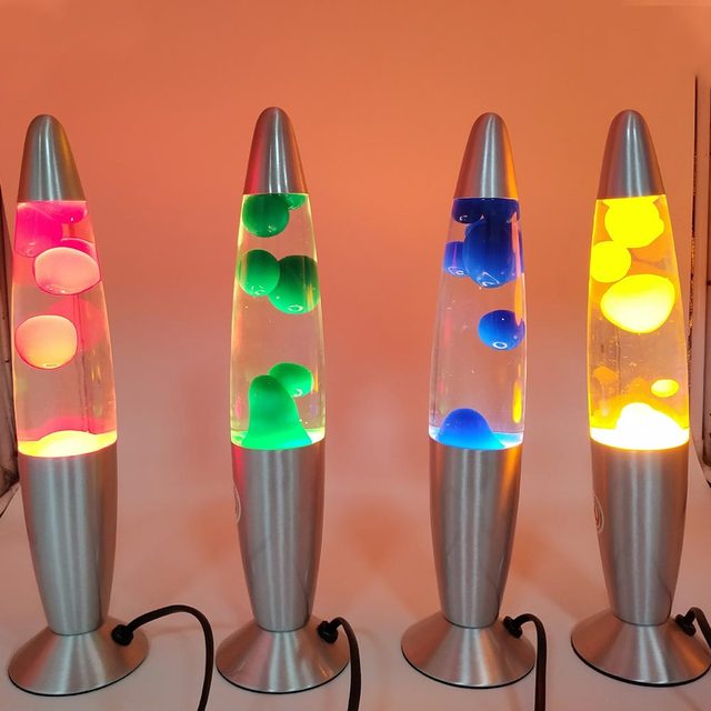 Nordic Flexible AC Powered Lava Lamp with Halogen Night Light Modern Bedroom Ambient Light