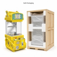LECHUANG Distributeur automatique intelligent à griffes avec lecteur de cartes, unité de jeu d'arcade de capture de prix, grue à monnayeur pour centre de jeux et divertissement familial