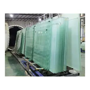 안전 건물 강화 유리 3-30mm 투명 절연 적층 강화 구조 유리 블록