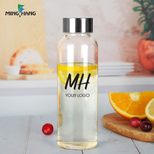 2025 Nieuwe Custom Private Label Draagbare Glazen Waterfles Wandfles Hoge Borosilicaat Glazen Theefles - Product Image 6