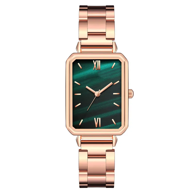 2022 Novo Fornecedor Personalizado Design Marca Quartz Watch Lady Stainless Bands Luxo Quartz Relógios De Pulso 10 Liga De Vidro para Mulher 7MM
