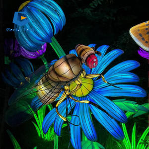 Linterna larga tradicional de dragón, linterna de dragón de seda hecha a mano, luces LED de exposición a la venta - Product Image 6