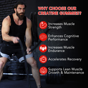 Acentiallabs Muscle Build Creatine Monohydrate, Gomitas de <span class=keywords><strong>Creatina</strong></span> con Certificación GMP, Suplemento Energético para Entrenamiento - Product Image 5