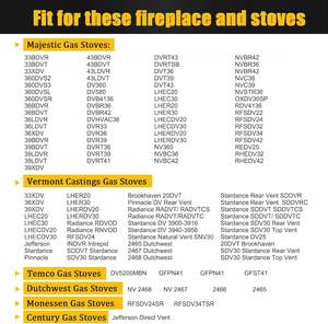 Ensamblaje piloto de gas propano, 10002265 10002264 LP Reemplazo de piloto de 3 vías para estufas de chimenea Majestic, <span class=keywords><strong>Temco</strong></span>, Vermont Castings - Product Image 2