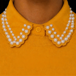 Sudadera Personalizada de Invierno con Estampado Sigma Gamma Rho y Cuello Dorado con Perlas para Mujer, Elegante Sudadera de Cuello Redondo con Diseño Griego, Informal y a la Moda - Product Image 1
