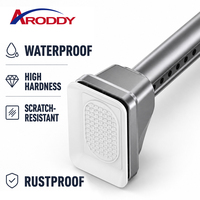 ARODDY Barre télescopique de tension réglable en un clic sans outil, gris, 32 mm, 39,4-102,4 pouces, pour séparateur de pièce, fabrication sur mesure