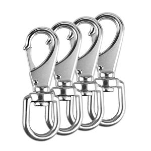 Карабин/застежка/крючок из нержавеющей стали для поводка для собак (поворотный, пружинный, типа «собачка», с крючком-триггером, для цепи, для сумки) - Product Image 3