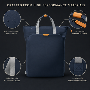 Sac à dos pour ordinateur portable unisexe de luxe pour l'extérieur, avec logo personnalisé, imperméable, antivol, fermeture éclair, USB, polyester, capacité 20-39L - Product Image 1