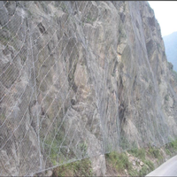 Système de protection des pentes SNS, prévention des chutes de pierres, construction de mailles en chaîne, filet en fil de fer galvanisé