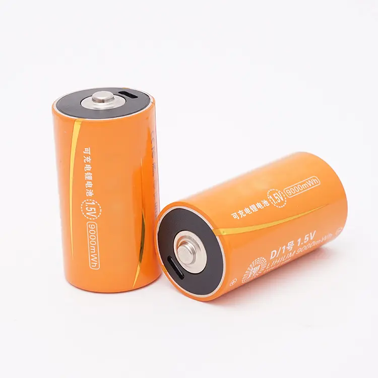 OEM USB Chargeable Li-ion Battery 600mWh 1100mWh 9000mWh 1.5v USB Type-C Lithium Rechargeable USB-C Batteries