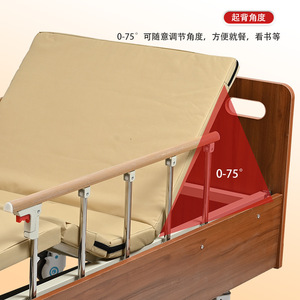 Cama de enfermería manual Yaoshuang con barandillas para ancianos y pacientes con discapacidad, para uso en el hogar. - Product Image 5