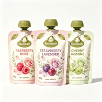 Pochettes écologiques en plastique avec bec verseur pour aliments liquides pour bébés, jus de fruits, boissons et emballages de boissons