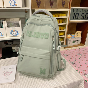 Export model letter print <b>backpack</b> adjustable shoulder straps breathable shoulder-support <b>backpack</b> daily casual <b>backpack</b> - Product Image 2