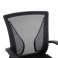 Chaise de bureau ergonomique en maille avec dossier papillon, réglable en hauteur, pivotante, pour bureau à domicile