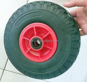 Roue de brouette pneumatique en mousse de polyuréthane gonflable 10 pouces 3.50/4.10-4 Capacité de charge de 50 à 300 kg Certifiée CE - Product Image 6