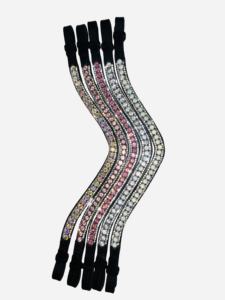 บราวน์หนังคริสตัลสีทองสำหรับม้าสั่งทำจากผู้ผลิตอินเดีย - Product Image 2