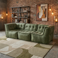 Canapé modulaire détachable en velours chenille, compressé sous vide, pour salon moderne, mobilier de maison