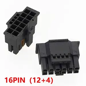Wholesale 16Pin Connector 1 VHPWR Connectors Cables PCI-E 5.0 12+4 Pin Connector For 3090Ti RTX 4080/4090 Series Graphics card