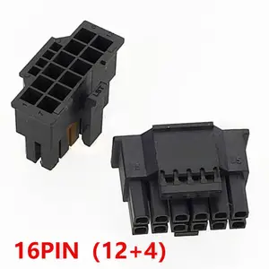 Conector de 16 Pines, 1 VHPWR, Cables PCI-E 5,0, 12 + 4 pines, conector para 3090Ti RTX 4080/4090 Series, tarjeta gráfica, venta al por mayor