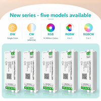Contrôleur de bande lumineuse LED intelligent à commande vocale CCT/RGB/RGBW/RGBCW, système de contrôle Zigbee, CE Rohs, application vocale Tuya, contrôleur LED