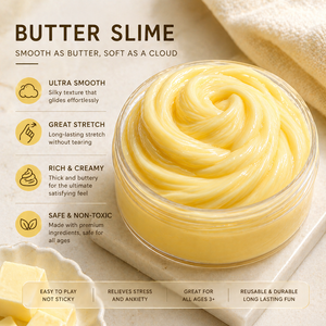 Pâte à modeler en silicone effet crème glacée, non collante, 150 ml, 6 couleurs, sûre, non toxique, pâte à modeler éducative, slime beurre, vente chaude - Product Image 1
