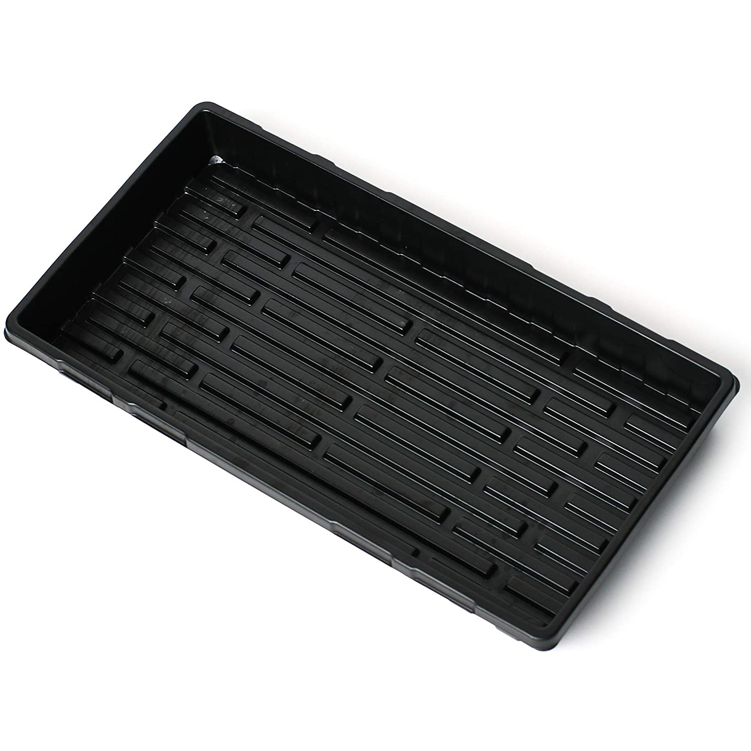 Heavy Duty 1.8mm thickness Plastic Plant Trays for Indoors Seed Starting Propagation Tray for Microgreens & Wheatgrass Sprouting