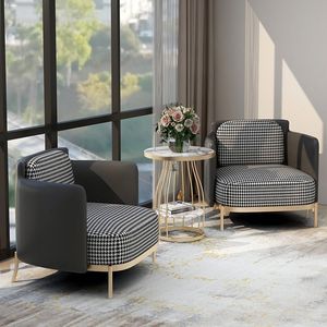 Poltrona Reclinabile Singola di Design Italiano per Soggiorno, Stile INS Popolare, Lussuosa con Struttura Dorata, Moderna Poltrona Lounge - Product Image 2