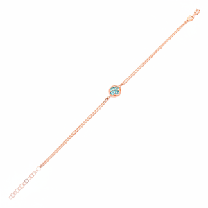 Minimalist Clover Design Turquoise Stone <b>Charm</b> <b>Bracelet</b> Turkish Handmade Wholesale 925 Sterling <b>Silver</b> Jewelry - Product Image 2