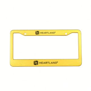 Marco de Matrícula de Coche de Aluminio Dorado con Número Personalizado y Logotipo Personalizado, Venta al Por Mayor de Fábrica - Product Image 4