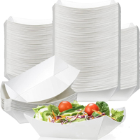 Contenants pour aliments de qualité alimentaire, frites, hamburgers, restauration rapide, emballages en papier kraft, boîte en forme de bateau