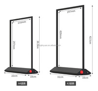 A4 boîte à lumière publicitaire de bureau LED batterie rechargeable à l'intérieur du cadre d'affiche de boîte à lumière de menu double face