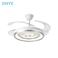 Nouveau Ventilateur de Plafond Intelligent 2026 avec Lumière, Conversion de Fréquence, Style Créatif Simple pour Salon et Hôtel