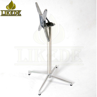 Base de table pliante en aluminium sur mesure avec design empilable pour projets OEM