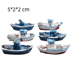 Mini Yacht en résine personnalisable Micro accessoires de paysage pour la décoration d'aquarium <span class=keywords><strong>Table</strong></span> de <span class=keywords><strong>sable</strong></span> et outils de <span class=keywords><strong>sable</strong></span> pour le salon - Product Image 5