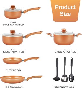 <span class=keywords><strong>Neoflam</strong></span>-<span class=keywords><strong>ollas</strong></span> y sartenes de acero antiadherentes, juego de utensilios de cocina coreanos, 10 piezas - Product Image 2