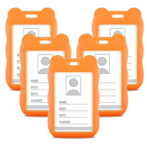 Porte-badge avec étui rigide vertical coulissant en <span class=keywords><strong>plastique</strong></span> noir, <span class=keywords><strong>pochette</strong></span> de protection <span class=keywords><strong>pour</strong></span> <span class=keywords><strong>carte</strong></span> de bureau, <span class=keywords><strong>carte</strong></span> d'école, <span class=keywords><strong>carte</strong></span> de crédit - Product Image 1
