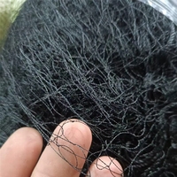 Filet anti-oiseaux FENGYI 15x15mm maille 5Mx15M 4 poches en nylon noir multifilament et monofilament - Facile à assembler