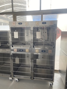 ZY-004 Hospital Medical Equipment Intensive Care Unit Stainless Steel Veterinary <strong>Cages</strong> Vet Oxygen <strong>Cage</strong> for Dog Vet Clinic - Product Image 2