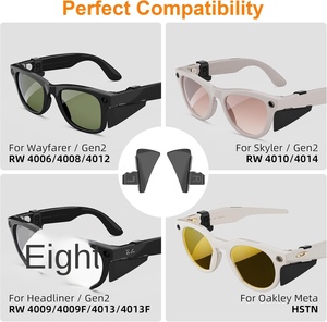 HIBLOKS セーフティグラス サイドシールド レイバン メタ ウェイファーラー/スカイラー/ヘッドライナー (第2世代) オークリー メタ HSTN スマートグラス用 - Product Image 3